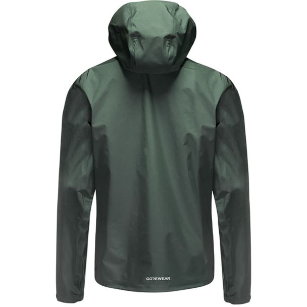 GORE LUPRA GORE-TEX Hooded Logo Jacket Mens slate green/white L