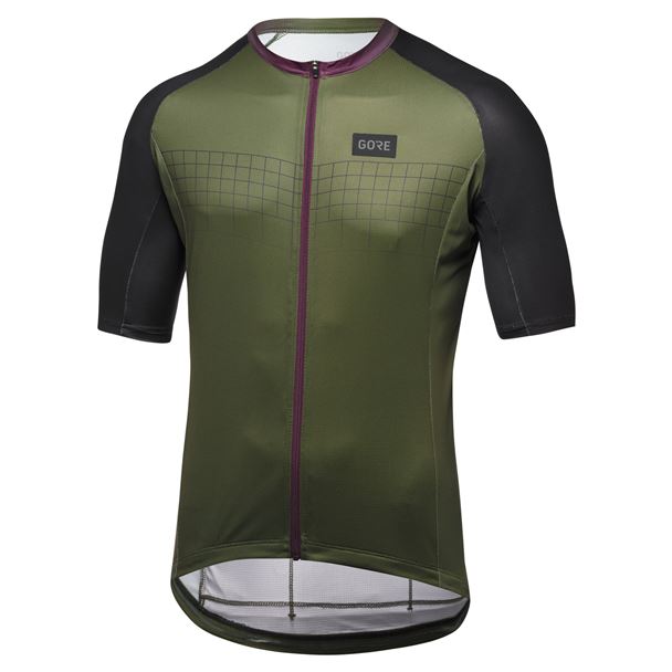 GORE Grid Fade Jersey 2.0 Mens utility green/process purple L