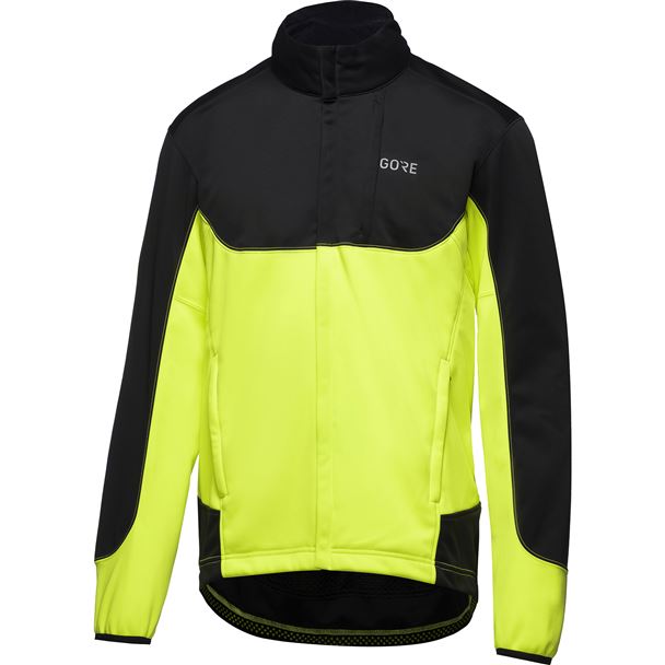 GORE C5 GWS Thermo Trail Jacket black/neon yellow L