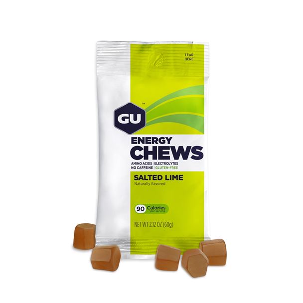 GU Energy Chews 60 g Salted Lime 1 SÁČEK (balení 12ks)