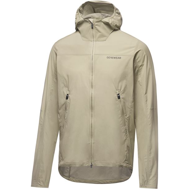 GORE FERNFLOW Hooded Windbreaker Mens tech beige L