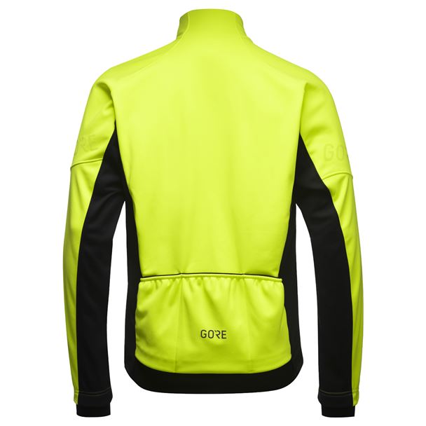 GORE C3 WINDSTOPPER® Thermo Jacket Mens neon yellow / black S