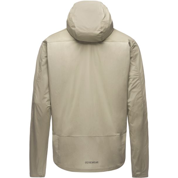 GORE FERNFLOW Hooded Windbreaker Mens tech beige L