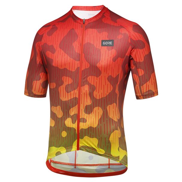 GORE Rain Camo Jersey Mens fireball XL