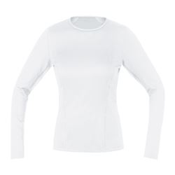 GORE M Women Base Layer Long Sleeve Shirt white XS