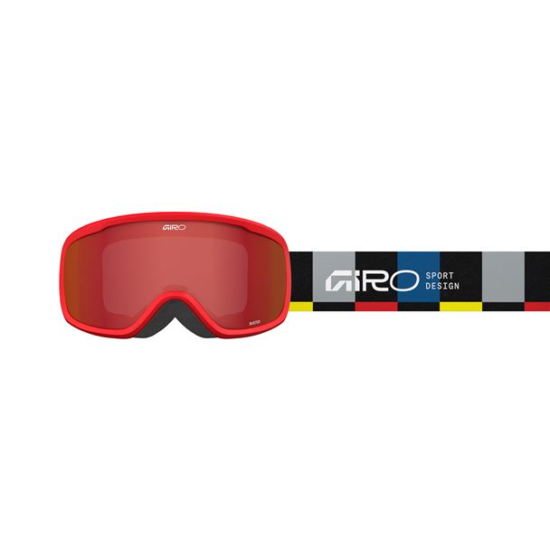 GIRO Buster Black Blocks-Amber Scarlet