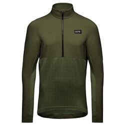 GORE TrailKPR Hybrid 1/2-Zip Mens utility green XL