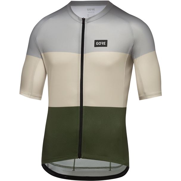 GORE Spirit Stripes Jersey Mens lab grey/tech beige L