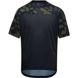 GORE TrailKPR Daily Shirt Mens black/utility green XXL