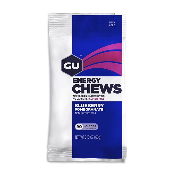 GU Energy Chews 60 g Blueberry Pomegranate 1 SÁČEK (balení 12ks)