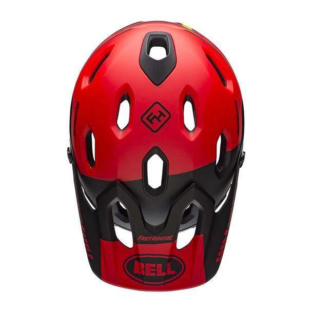 BELL Super DH Spherical Mat/Glos Red/Black Fasthouse M