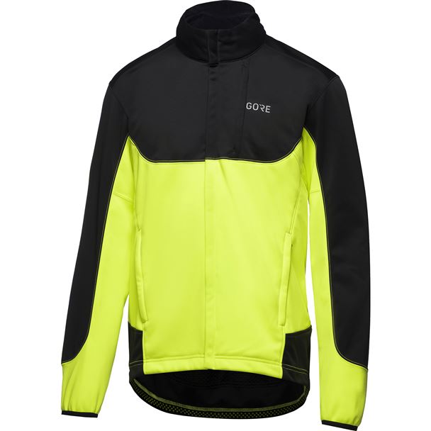GORE C5 GWS Thermo Trail Jacket black/neon yellow XL