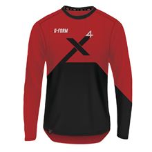 G-FORM Pro-X4 L/S Bike Jersey XL Red/Black