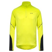 GORE M Mid Long Sleeve Zip Shirt neon yellow/black L