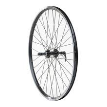 Výplet 559/26" zadní, ráfek dvoustěnný černý disk, náboj Shimano kazeta 8/9 sp centerlock