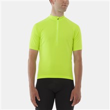 GIRO Chrono Sport 1/2 Zip Jersey-hi yellow-L GIRO Chrono Sport 1/2 Zip Jersey-hi yellow-L