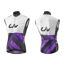 LIV Race Day Windbreaker Vest-white/purple-M LIV Race Day Windbreaker Vest-white/purple-M