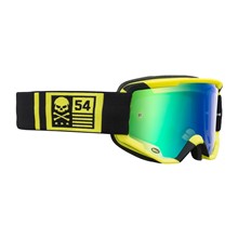 BELL Descender Mat Hi-Viz/Black Bones Green Mirror BELL Descender Mat Hi-Viz/Black Bones Green Mirror